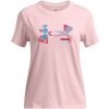 Detské tričko s krátkym rukávom Under Armour BIG LOGO UA FILL SS TEE K ružové 1389769-647 - YXL