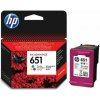 HP 651 3farebná ink kazeta, C2P11AE