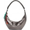 Desigual Dámska crossbody kabelka Half Logo Zante Dark Silver Banana Bag 25WAXPAU9225