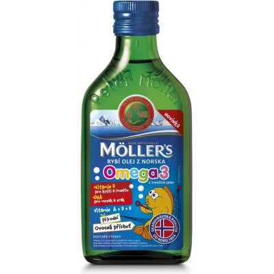Möller´s Möller's Omega 3 rybí olej ovocná příchuť 250 ml
