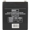 EMOS Bezúdržbový olovený akumulátor 12V/4,5Ah, faston 4,7 mm B9653
