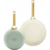 GreenPan PADOVA sada 2 nepřilnavých keramických pánví 20 + 26 cm, pastelově zelená CC008488-001