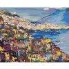 Diamondi Diamantové maľovanie - POBREŽIE NEAPOL Rámovanie: vypnuté plátno na rám, Rozmer: 40x50 cm