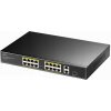 FS1018PS1 - Switch PoE 16+2, 1x port SFP, Uplink 1000Mbps, 200W - CUDY