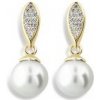 Zlaté náušnice AU 585/1000 ZODIAX perly DLE3124Y