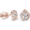 Náušnice z ružového zlata na šrobovanie Z60167r