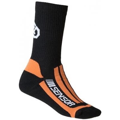 Ponožky Sensor Treking Merino Black / Orange 39-42 EU