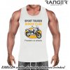 Pánske tielko RANGER® - motív Motorkári 19 Biela 3XL