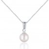 JwL Luxury Pearls Elegantný náhrdelník s morskou perlou akoya a kryštály JL0658