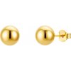 Olivie Stříbrné náušnice KULIČKA GOLD 9358 Průměr: 5mm Ag 925; ≤0,5 g.