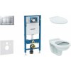GEBERIT - Duofix Set predstenovej inštalácie, klozet Alpha s doskou, tlačidlo Sigma30, chróm mat/chróm 111.300.00.5 NR7