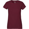 Neutral Tričko O80001 z bio bavlny, krátký rukáv, dámské COT77800106600-bordeaux XS Bordó