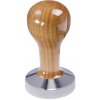 Buna café tamper, čerešňa, lak, 57 mm, nerez mat, plochý