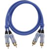 cinch audio kabel [2x cinch zástrčka - 2x cinch zástrčka] 3.00 m modrá pozlacené kontakty Oehlbach BEAT!
