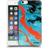 Picasee silikónový čierny obal pre Apple iPhone 6 Plus/6S Plus - Blue Magma
