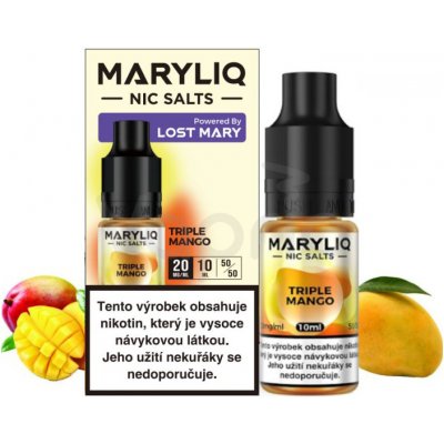 MARYLIQ Nic SALT - Trojité mango (Triple Mango) 10ml - 20mg