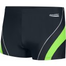 Aqua Speed Man's Swimming Shorts Dennis Navy Blue/Green Pattern