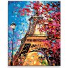 Maľovanie podľa čísel - Farebná Eiffelova veža - 40x50 cm, plátno vypnuté na rám - výroba CZ