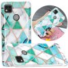 Gumený kryt MARBLE na Xiaomi Redmi 9C - zelená