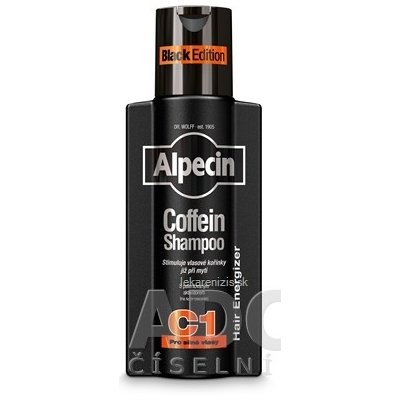 ALPECIN Coffein Shampoo C1 Black Edition kofeínový šampón proti vypadávaniu vlasov 250 ml