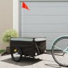 vidaXL Vozík za bicykel, čierno sivý 45 kg, železo 94084