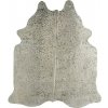 Dekoračná kožušina, pravá hovädzia koža, 3–4 m², striebristá, FK11001311SIL