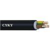 Silový instalační kabel pro pevné uložení CYKY-J 3x2,5, balení 50m