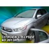 Deflektory CITROEN C-ELYSEE 2013 predné + zadné