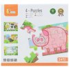 Viga drevené puzzle - farma