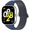 eses Silikónový magnetický remienok pre Xiaomi Redmi Watch 4, Smart Band 8 Pro a 9 Pro - Modrý