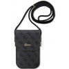 Púzdro Guess PU 4G Metal Logo Script Phone Bag čierne