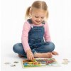 PUZZLE DREWNIANE Z PODSTAWKĄ 24 EL AUTA DREVENÉ PUZZLE SO STOJANOM 24 DIELIKOV AUTÁ - STAVEBNÉ VOZIDLÁ