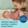 Canpol babies Set symetrických silikonových dudlíků Ligth touch 0-6m NEON LOVE růžový