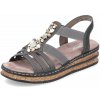 Dámske sandále RIEKER 62949-45 sivá S5 42