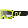 Okuliare FLY RACING Focus (hi-vis/čierna, číre plexi)