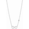 Fossil Strieborný náhrdelník nekonečno JFS00394040