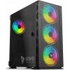 SAVIO PC skrine Raptor X1 ARGB Glass/Mesh Čierna