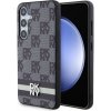 DKNY HC PU Checkered Pattern W Printed Stripes Samsung Galaxy S24+ 5G S926 čierne DKHCS24MPCPTSSK