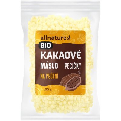 Allnature Kakaové máslo BIO 100 g