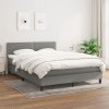 Box spring postel s matrací tmavě šedá 140x200 cm textil Šedá 3139978