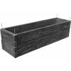 Barigadi Vyvýšený záhon betónový 200x50 x 50 cm, drevo, antracit