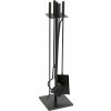 Sada kutáč Homefire FT075BA, ku krbu, 4 dielna, čierna, 81 cm, krbové náradie