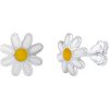 Silvego Strieborné náušnice margaréty Natalie - dámske aj detské PRM21584E
