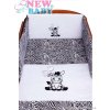 5-dielne posteľné obliečky New Baby Zebra 90120 bielo-čierne