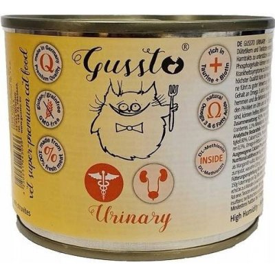 GUSSTO Cat Urinary s urolitiázou 200 g