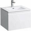 Laufen Pro S - Skrinka vrátane umývadla, 600 mm x 500 mm – farba grafit H8609624801041