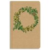 Notes prázdný - A5 - kraft - zelený věnec