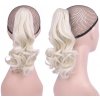 Clip in copík, vrkoč na štipci - vlnitý 32 cm - 60 (ľadová blond)