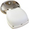 Domový zvonček s chrómovou miskou elektromechanický 2531/8V biely