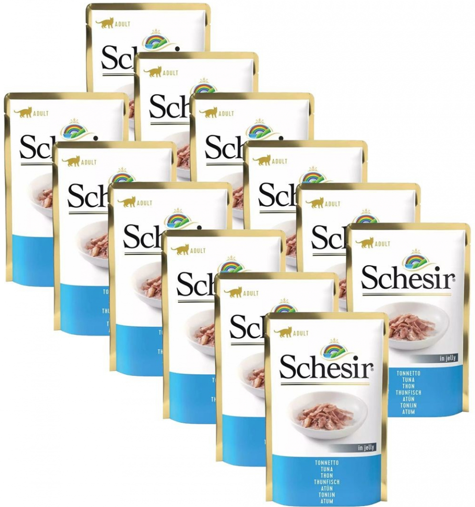 Schesir cat tuniak v želé 12 x 85 g